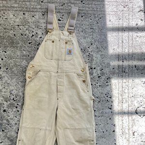 Vintage Carhartt distressed bib overalls 34 x 30
